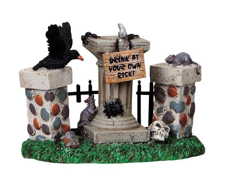 lemax-creepy-fountain-fontaine-miniature-spooky-town-halloween image 1