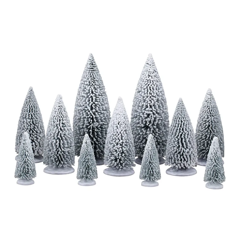 lemax-white-pine-trees-lot-de-sapins-enneig-s-stables image 1