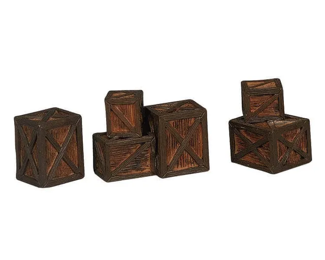 lemax-crates-lot-de-caisses-en-bois-village-de-no-l image 1