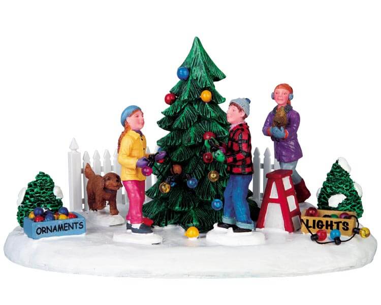 lemax-decorating-front-yard-tree-figurines-sapin-de-no-l image 2