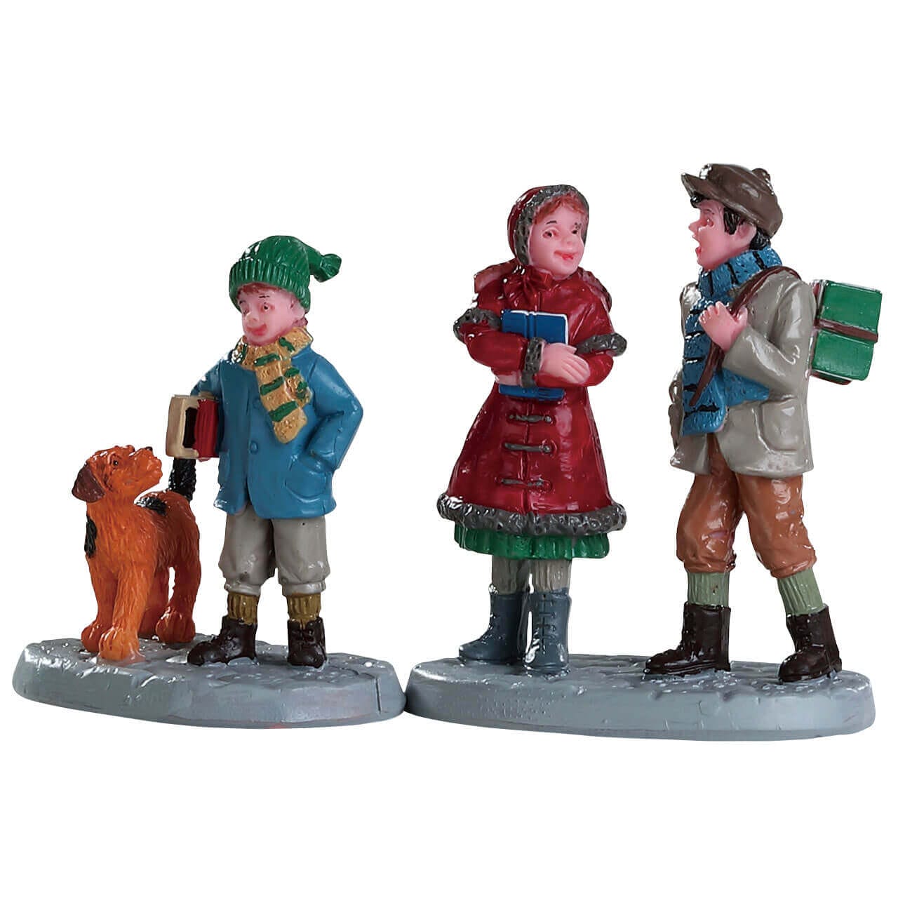 lemax-going-to-school-figurines-enfants-cole-caddington image 1