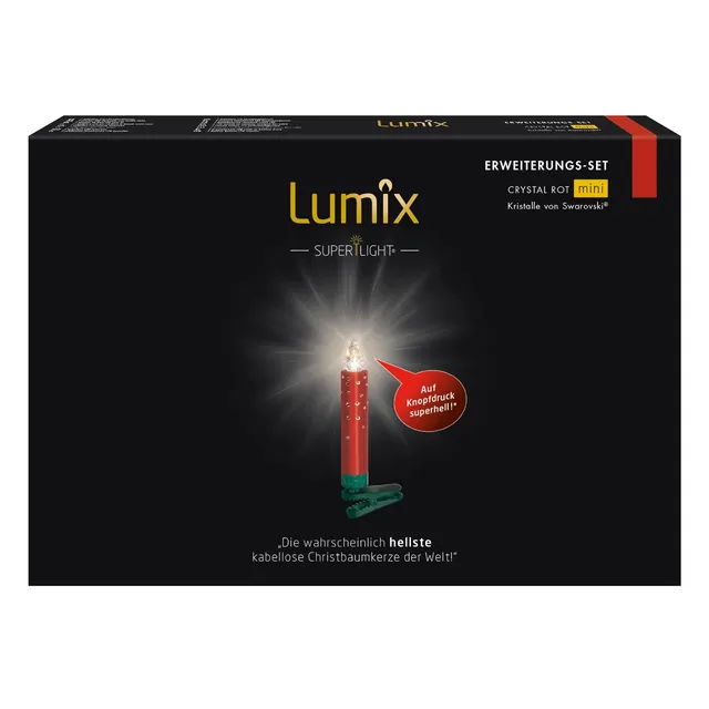 krinner-lumix-superlight-crystal-rot-mini-extension-7-bougies-rouges image 1