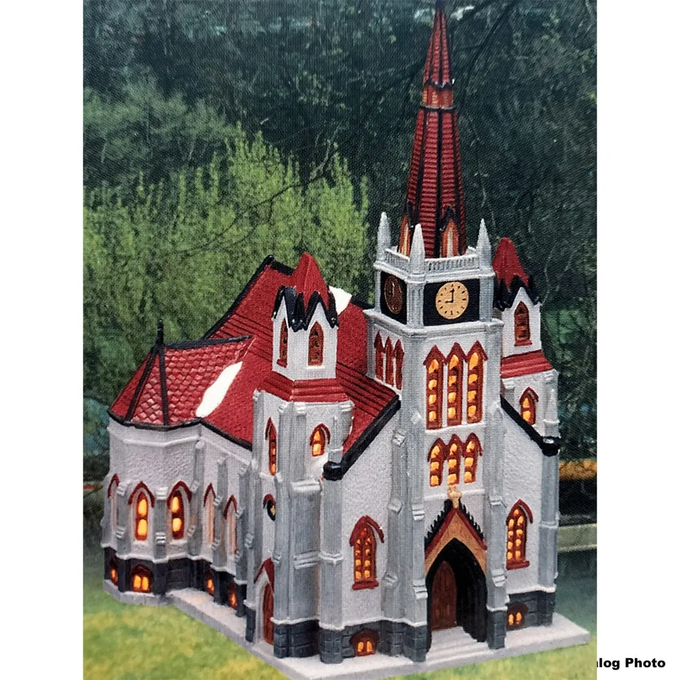 lemax-nottingham-cathedral-glise-cath-drale-miniature-lumineuse image 1