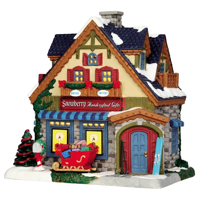 lemax-snowberry-gifts-boutique-miniature-village-de-no-l image 1