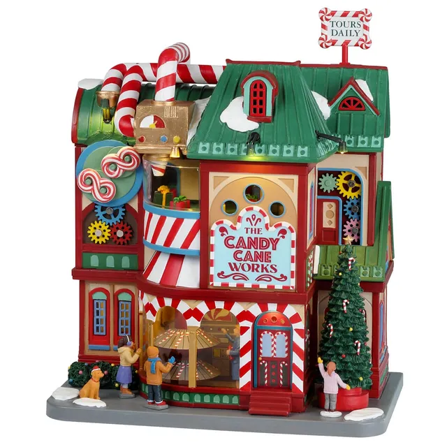 lemax-the-candy-cane-works-village-de-no-l-lumineux-et-musical image 1