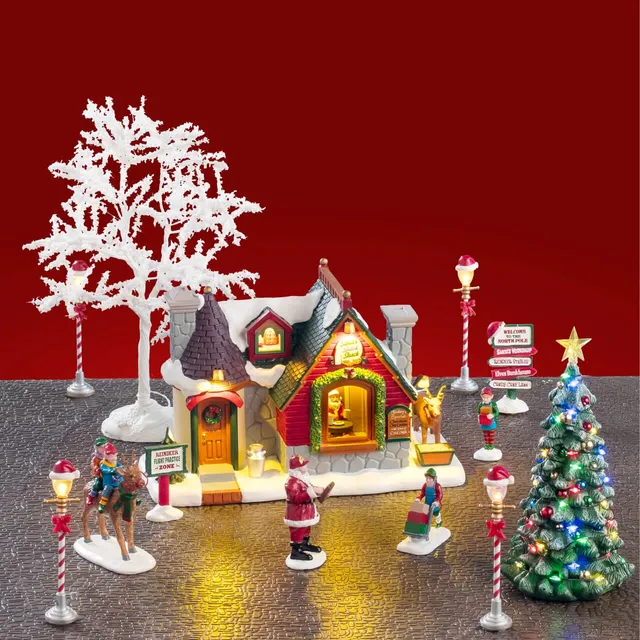 lemax-santa-s-snack-shack-set-cabane-gourmande-santa-s-wonderland image 1
