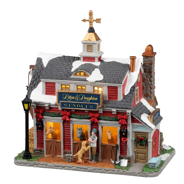 lemax-litton-laughton-stables-curie-miniature-lumineuse image 1