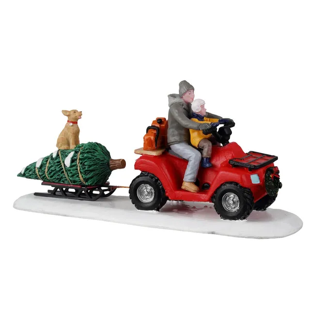 lemax-holiday-haul-figurine-quad-et-tra-neau-vail-village image 1