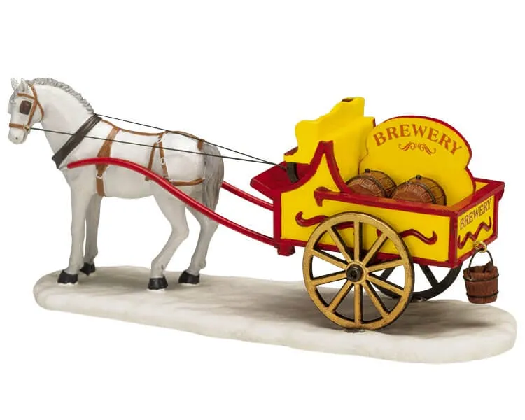 lemax-brewery-wagon-chariot-accessoire-village-miniature image 1