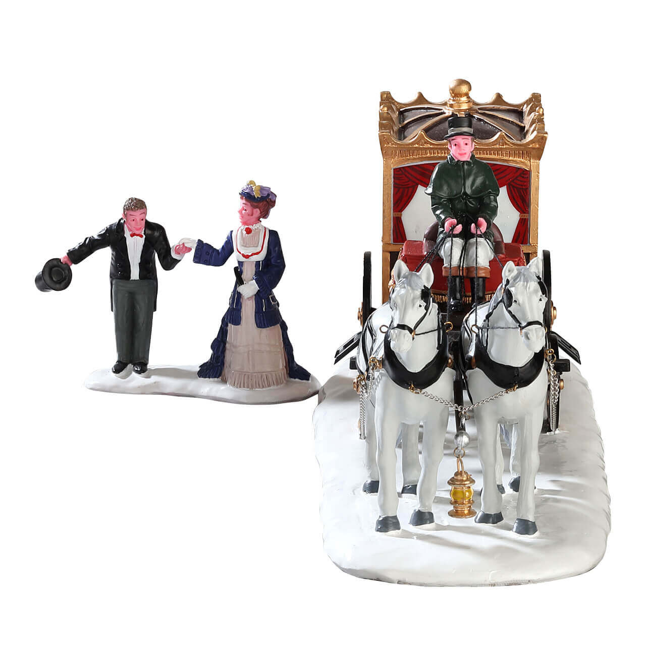 lemax-the-duchess-arrives-set-de-2-figurines-village-miniature image 3