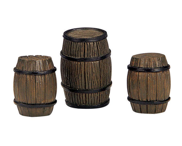 lemax-barrels-lot-tonneaux-miniatures-village image 1