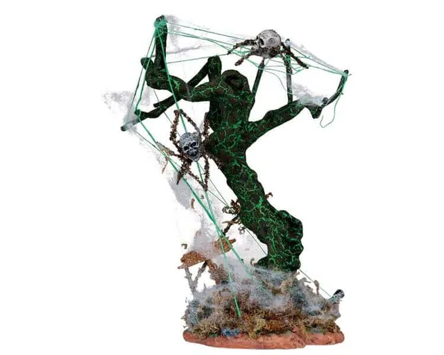 lemax-skull-spider-tree-arbre-araign-e-cr-ne-spooky-town image 1