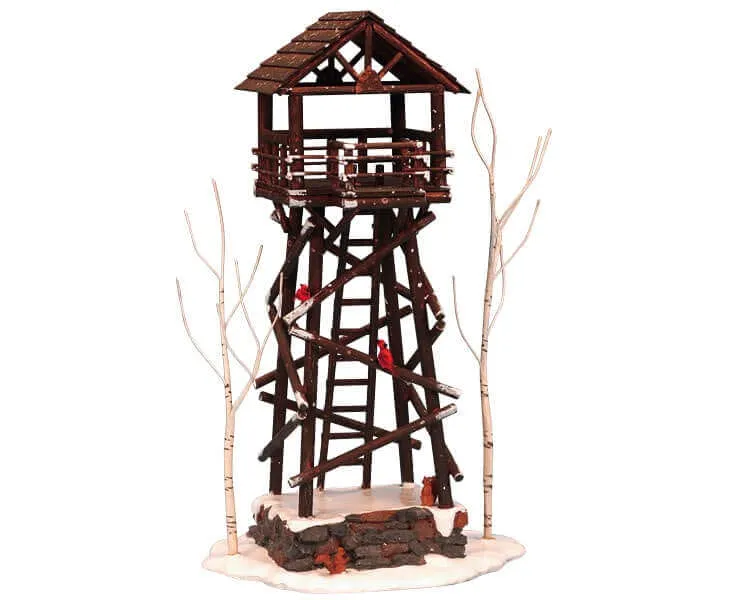 lemax-wooden-ranger-tower-tour-de-garde-foresti-re-miniature image 1