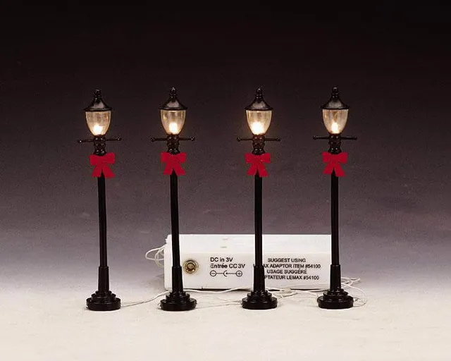 lemax-4-gas-street-lamp-lot-4-r-verb-res-lumineux image 1