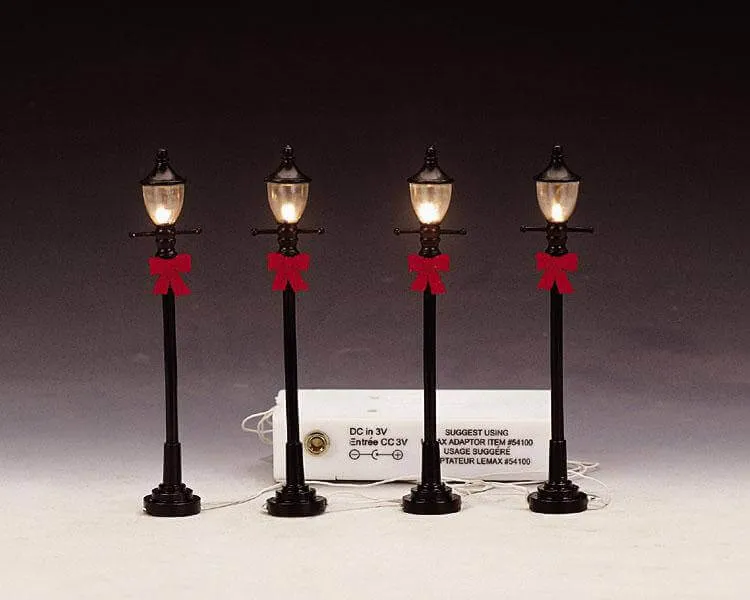 lemax-4-gas-street-lamp-lot-4-r-verb-res-lumineux image 1