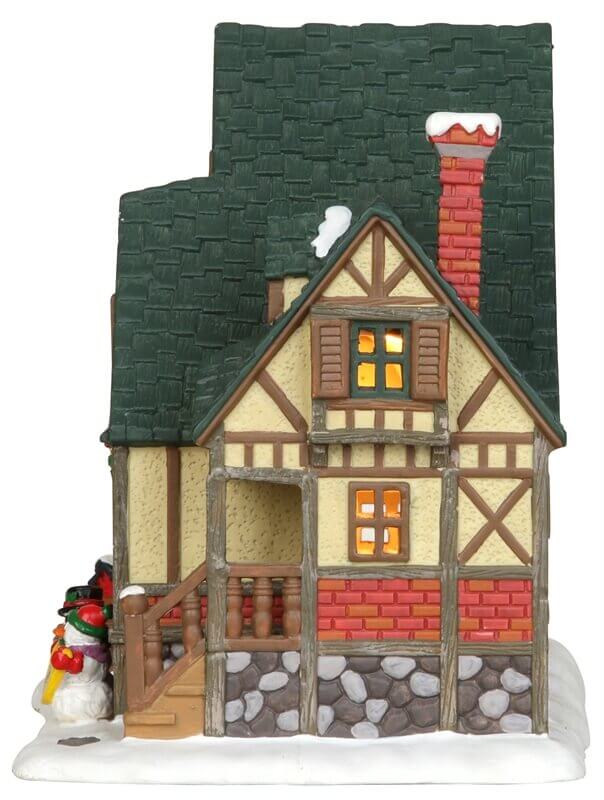 lemax-thompson-tudor-house-maison-miniature-lumineuse-village-de-no-l image 3