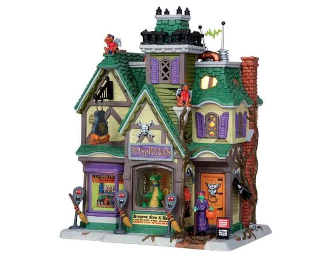 lemax-pets-potions-maison-lumineuse-spooky-town image 1
