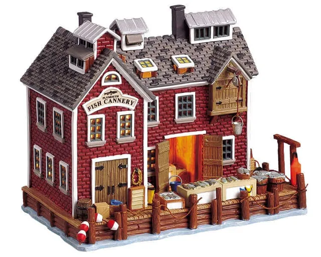 lemax-plymouth-fish-cannery-conserverie-village-de-no-l image 1