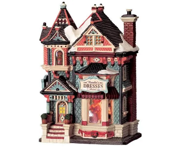 lemax-rosalie-s-dresses-and-accessories-boutique-miniature-village-de-no-l image 1
