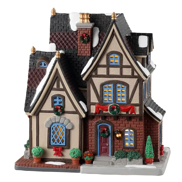 lemax-the-burgher-s-house-maison-tudor-illumin-e-caddington image 1