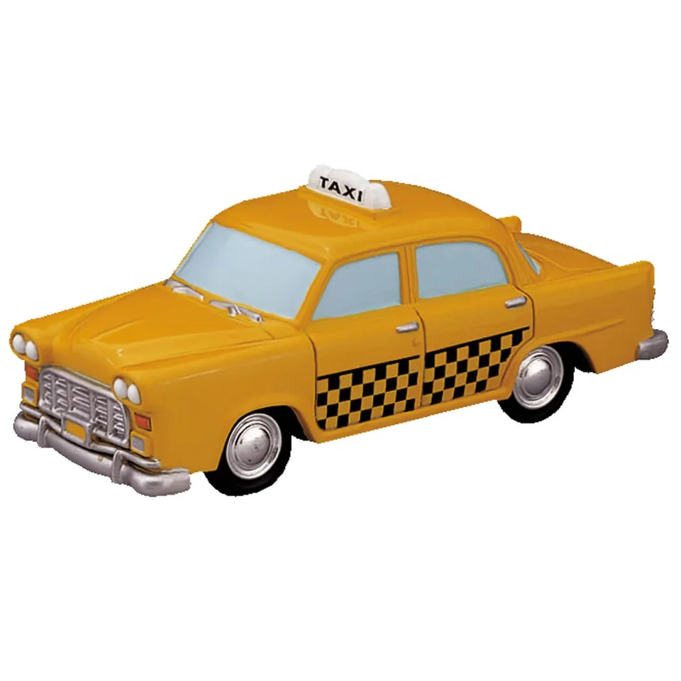 lemax-taxi-cab-voiture-taxi-jaune-village-de-no-l image 1