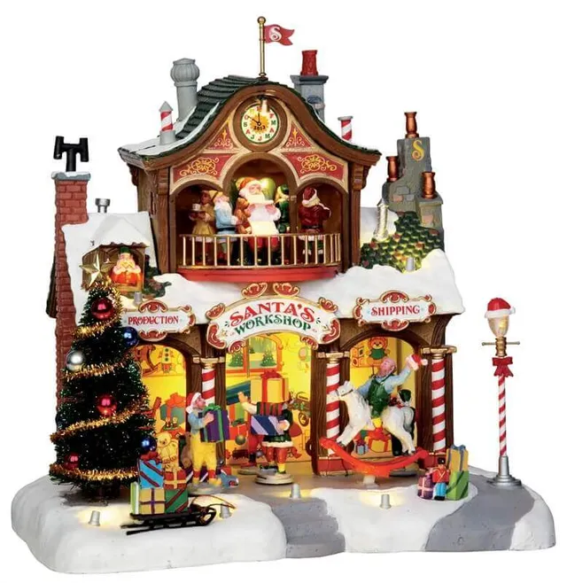 lemax-santa-s-workshop-b-timent-anim-atelier-du-p-re-no-l image 1