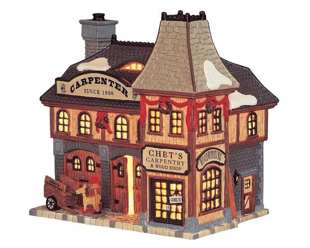 lemax-chet-s-carpentry-shop-boutique-lumineuse-village-de-no-l image 1