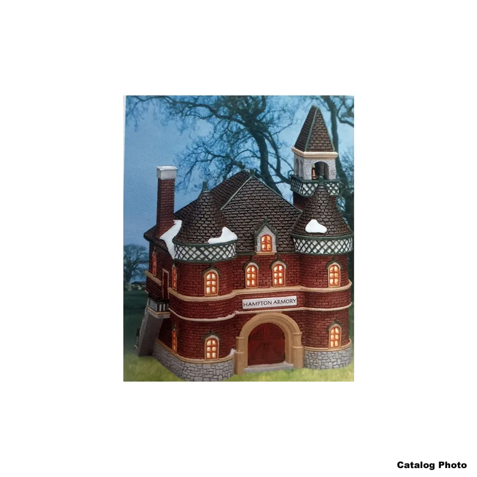 lemax-hampton-armory-b-timent-lumineux-village-de-no-l image 1