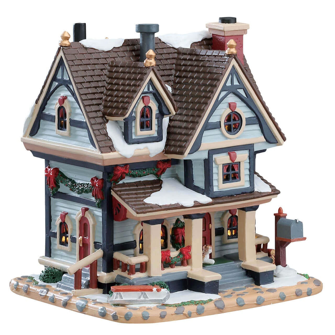 lemax-thompson-s-manor-manoir-miniature-lumineux-de-no-l image 4