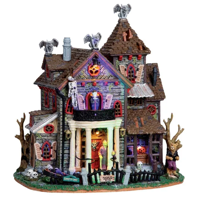 lemax-13-ghastly-lane-maison-hant-e-lumineuse-spooky-town image 1