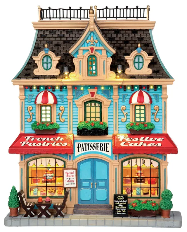 lemax-french-pastry-shop-p-tisserie-miniature-lumineuse-clignotante image 1