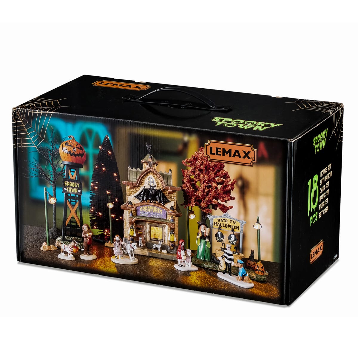 lemax-creatures-of-the-night-pet-shop-set-animalerie-halloween-spooky-town image 2