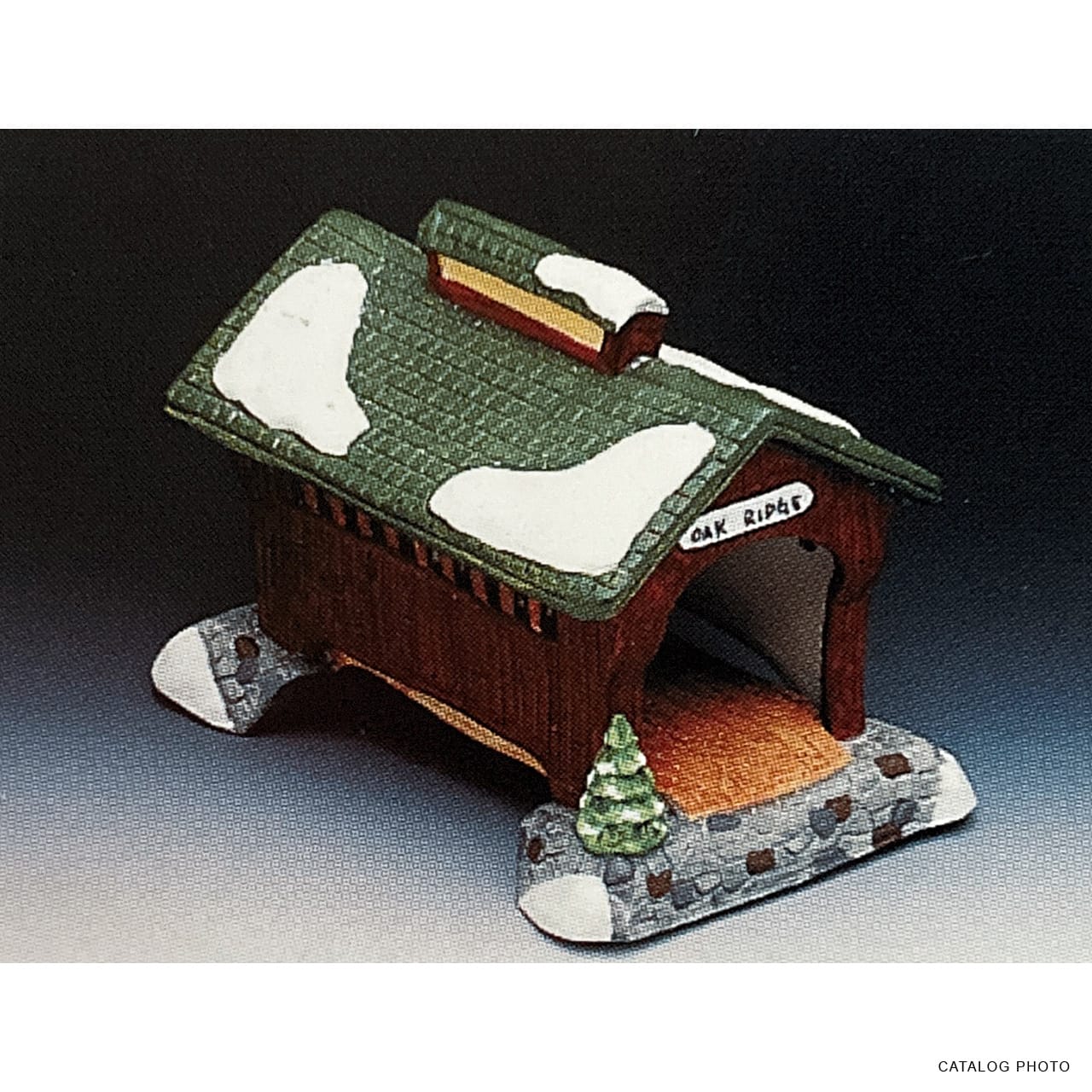 lemax-oak-ridge-bridge-pont-village-miniature image 1