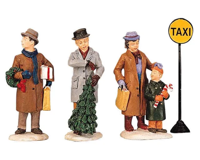 lemax-taxi-stand-figurine-stand-de-taxis-village-de-no-l image 1