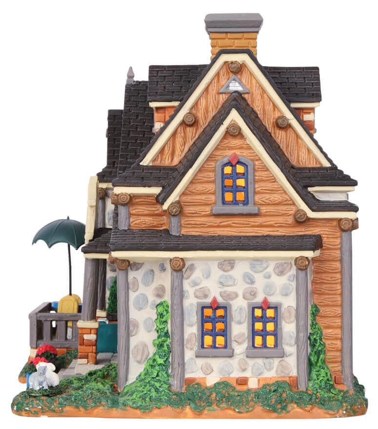 lemax-mountain-view-lodge-chalet-miniature-lumineux-de-montagne image 2