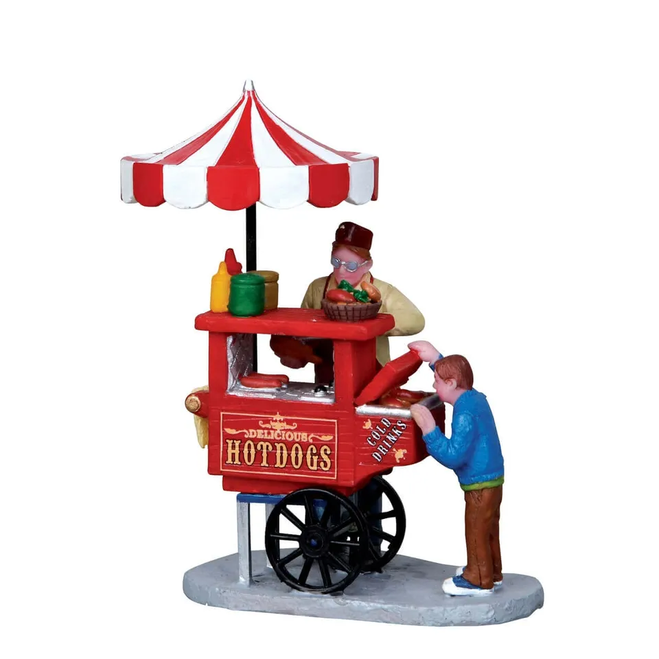 lemax-hot-dog-cart-chariot-miniature-f-te-foraine image 1
