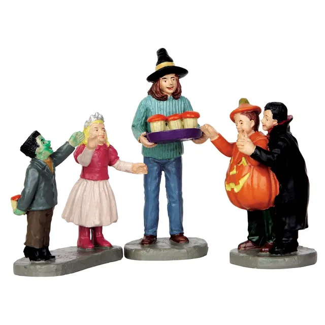 lemax-tasty-treats-set-of-3-lot-3-gourmandises-spooky-town image 1