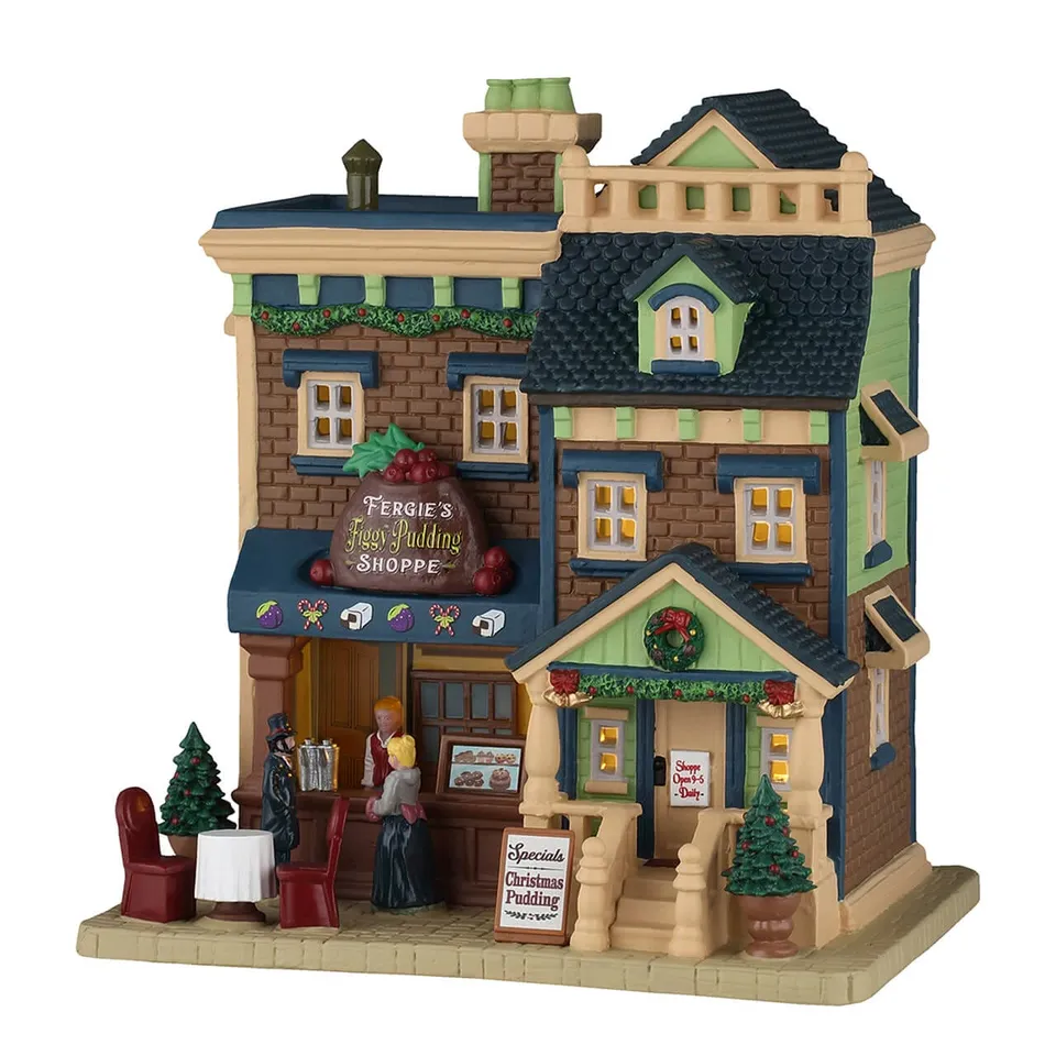 lemax-fergie-s-figgy-pudding-shoppe-boulangerie-miniature-caddington image 1