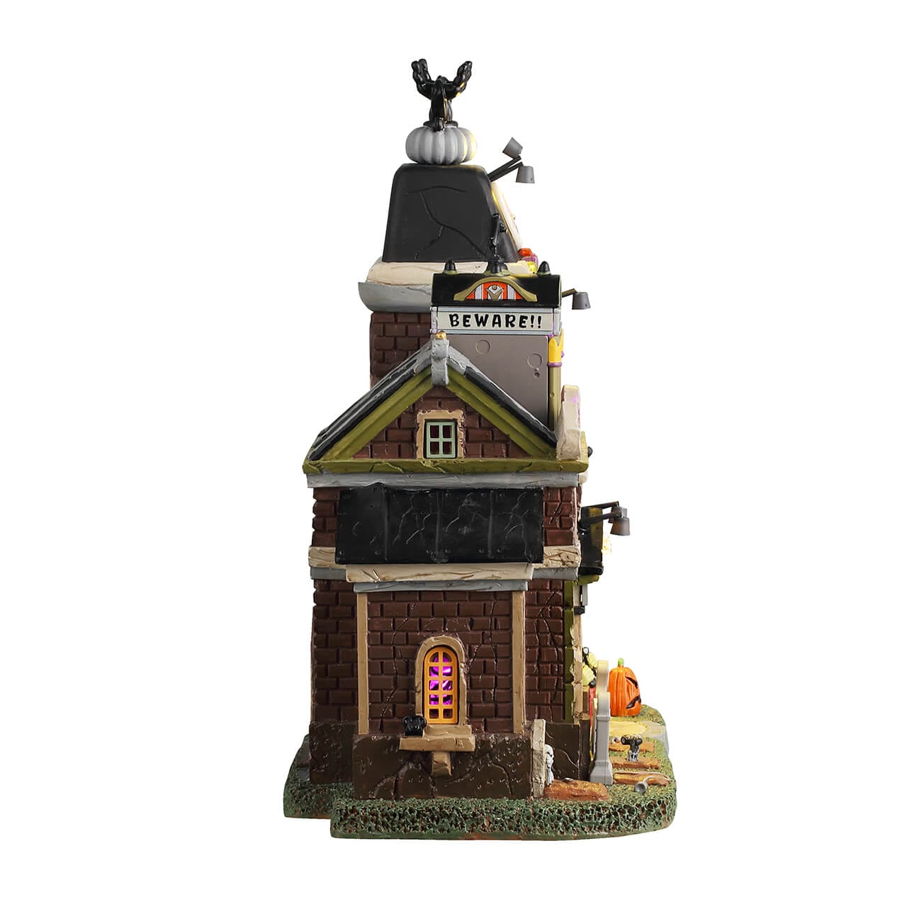 lemax-broken-bell-telephone-co-maison-spooky-town-lumineuse image 2