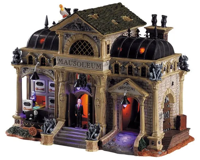 lemax-rest-in-pieces-mausoleum-mausol-e-hant-spooky-town image 1