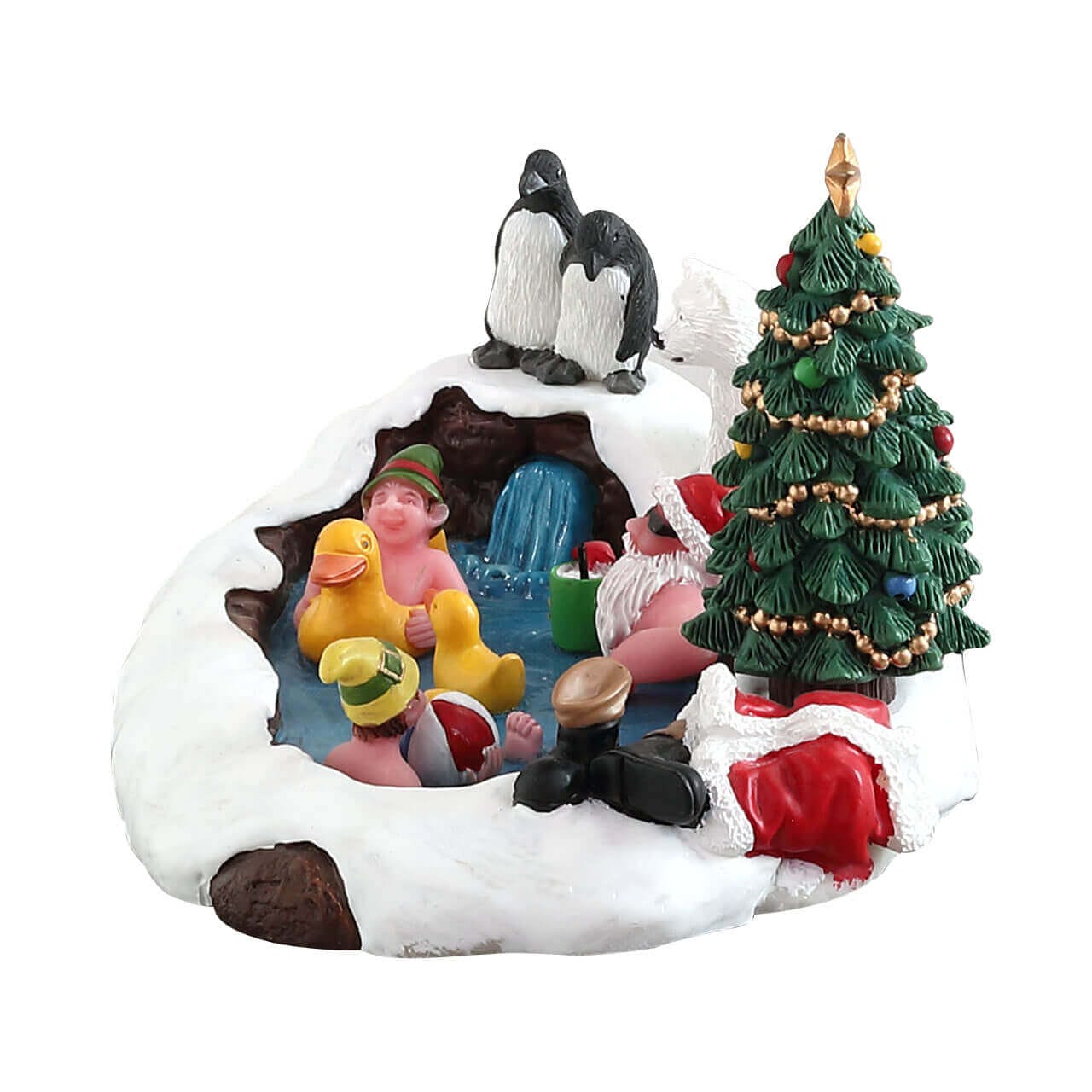 lemax-north-pole-hot-springs-b-timent-santa-s-wonderland-village-miniature image 2