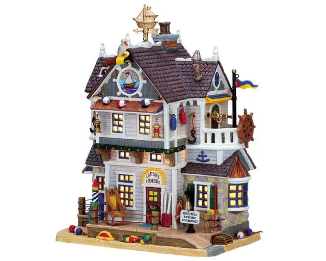 lemax-captain-andrew-s-residence-maison-lumineuse-village-de-no-l image 1