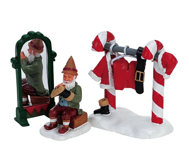 lemax-santa-s-wardrobe-armoire-du-p-re-no-l-miniature image 1