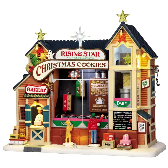 lemax-rising-star-bakery-boulangerie-anim-e-de-village-miniature image 1