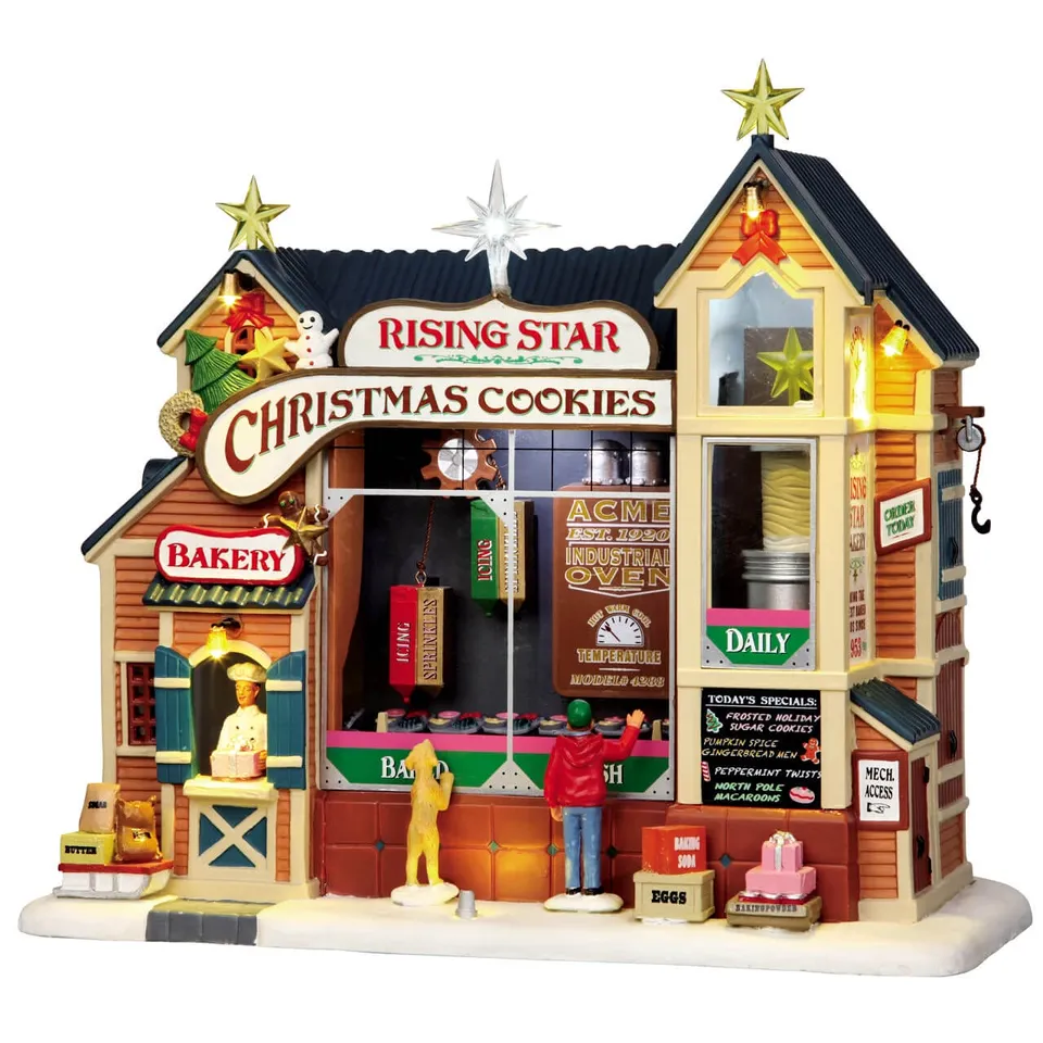 lemax-rising-star-bakery-boulangerie-anim-e-de-village-miniature image 1