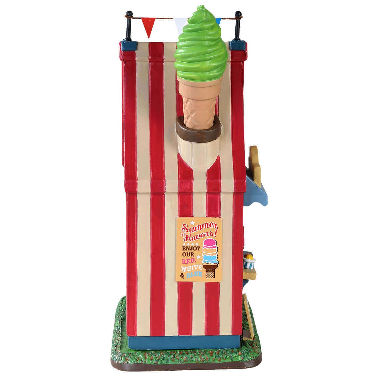 lemax-hamburger-ice-cream-stand-kiosque-miniature-de-village image 3