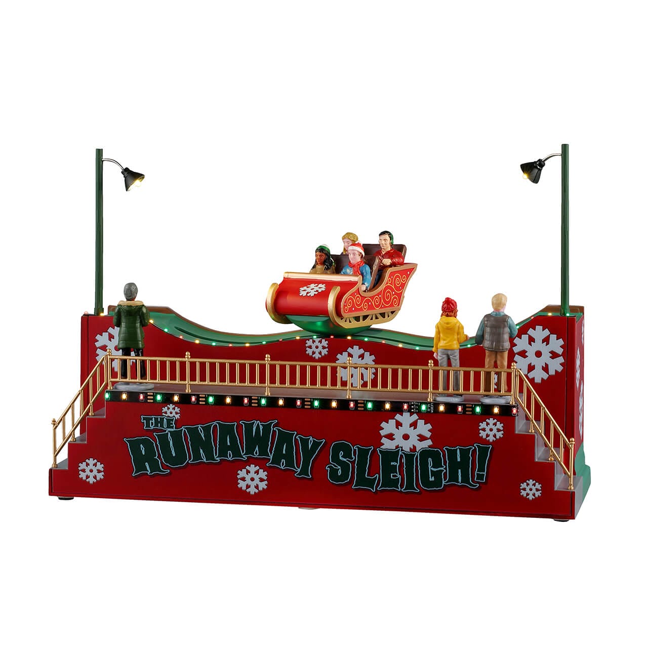 lemax-the-runaway-sleigh-man-ge-tra-neau-de-no-l-anim image 1