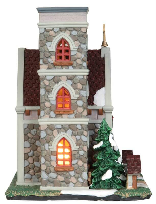 lemax-pine-grove-chapel-glise-lumineuse-village image 3