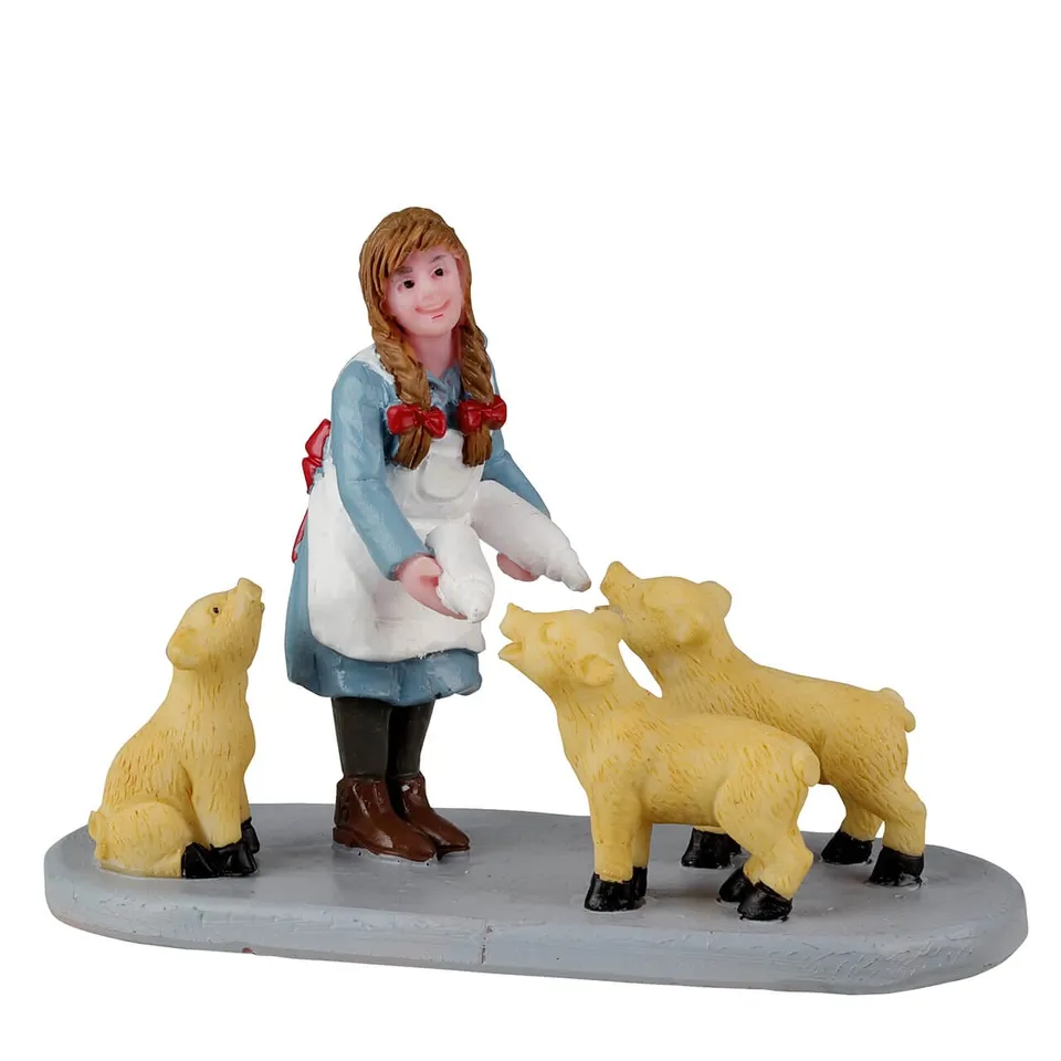 lemax-lunchtime-for-piglets-figurine-caddington-village image 1