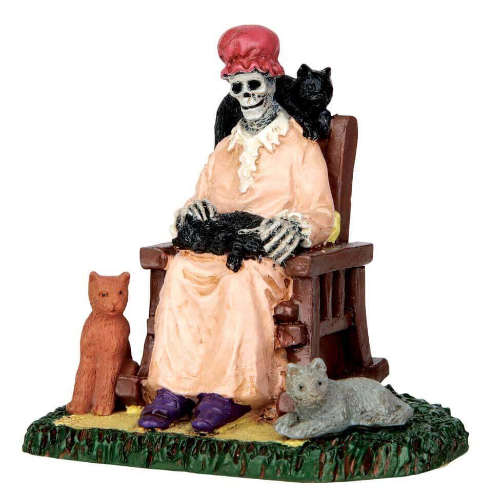 lemax-former-cat-lady-figurine-dame-aux-chats-spooky-town image 2